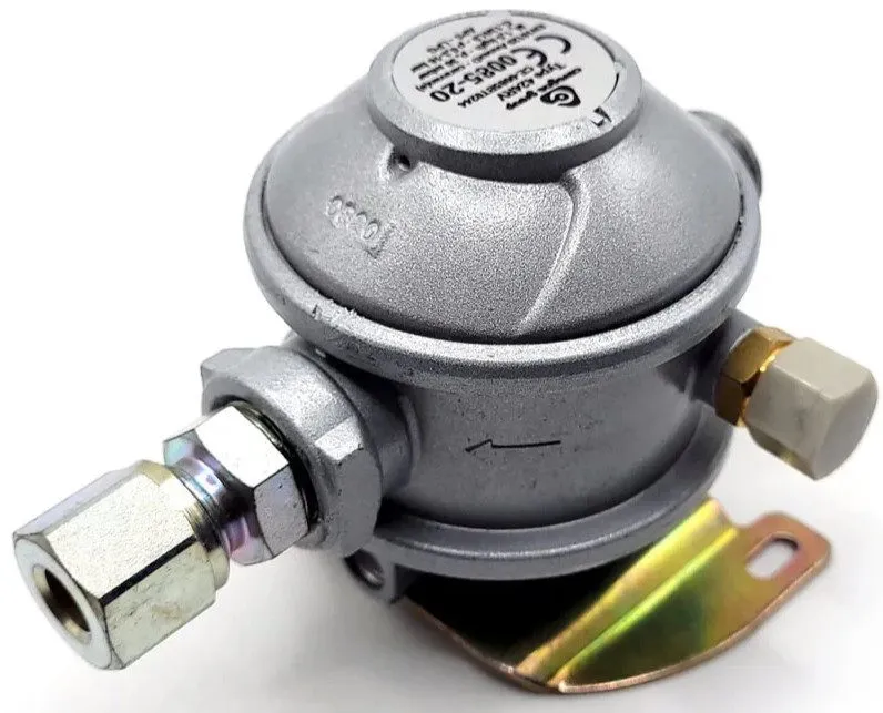 Трубопроводная арматура 30mbar LPG Pressure Regulator Bulkhead 10mm 180°