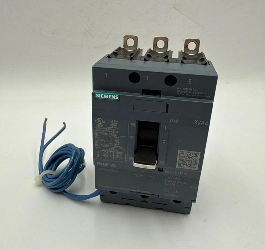 Автоматический выключатель Siemens 3VA4150-6ED34-0AA0 Circuit Breaker 50A 3P 600