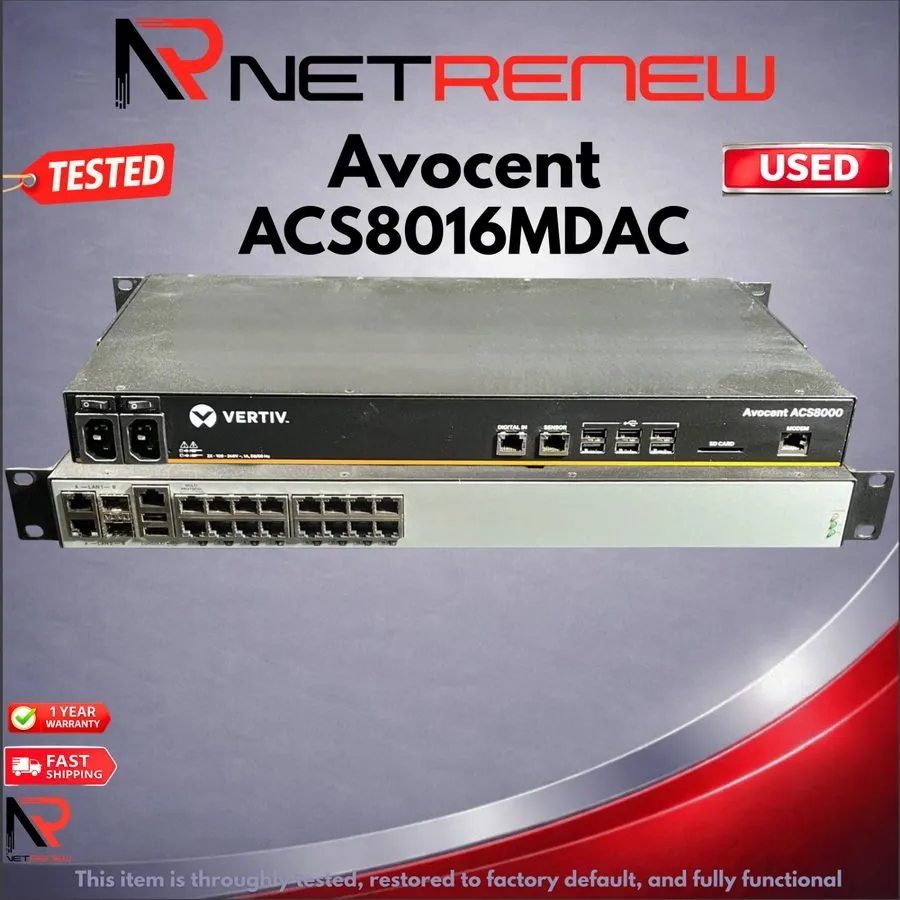 Сервер Vertiv Avocent ACS8000 16-Port Serial Advanced Console Server Acs8016sac