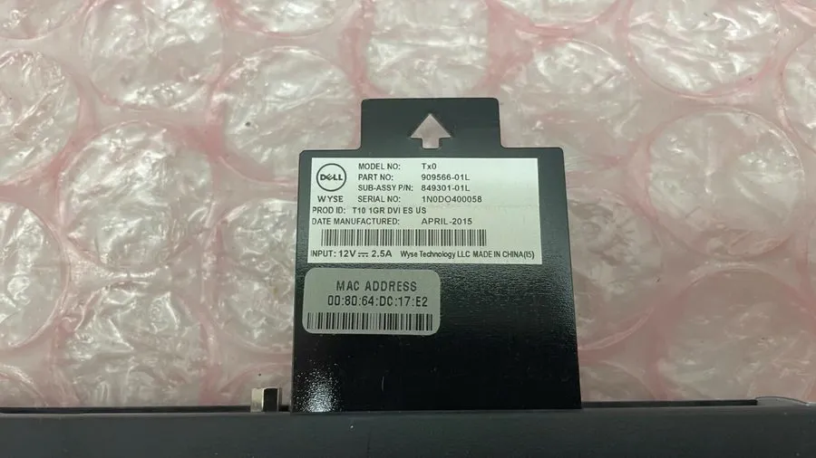 Тонкий клиент Dell Wyse Tx0 T10 1GR DVI Thin Client 909566-01L