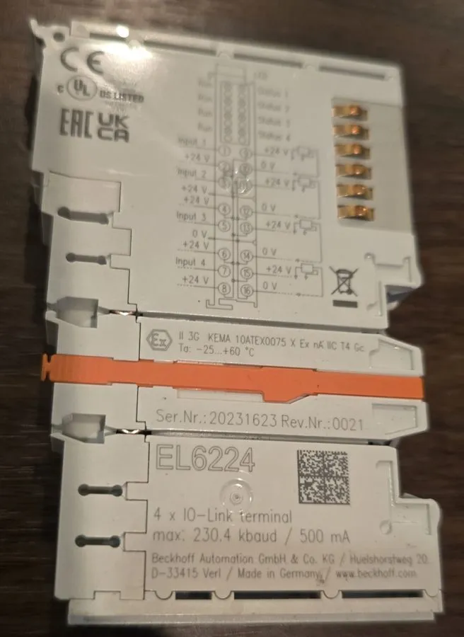 Модуль ввода-вывода Beckhoff EL6224 4-Channel IO-Link Master EtherCAT Terminal