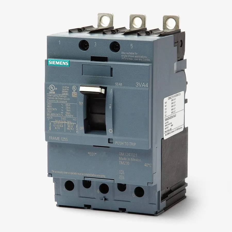 Автоматический выключатель Siemens 3VA4120-4ED34-0AA0 3p 20a Circuit Breaker Fra