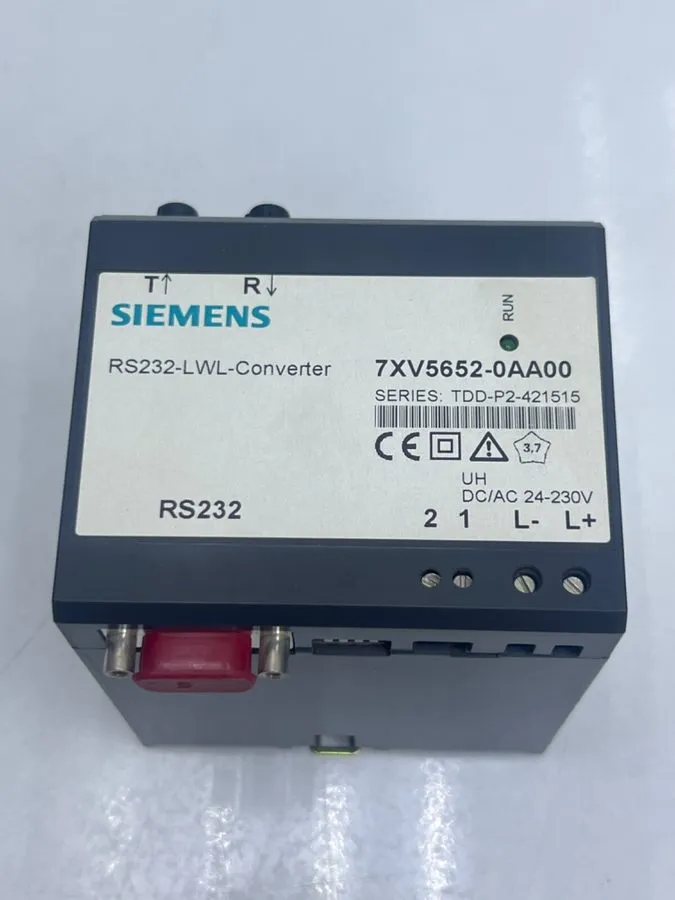 Реле защиты SIEMENS 7XV5652-0AA00 RS232-LWL-CONVERTER OPTICAL FIBRE PROTECTION R
