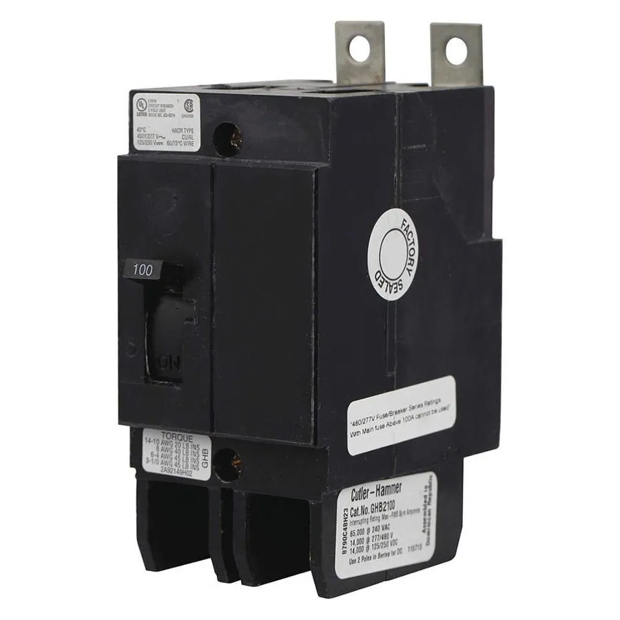 Автоматический выключатель GHB2060~Cutler Hammer GHB2060 60A 2P 277/480V 14KA Ci