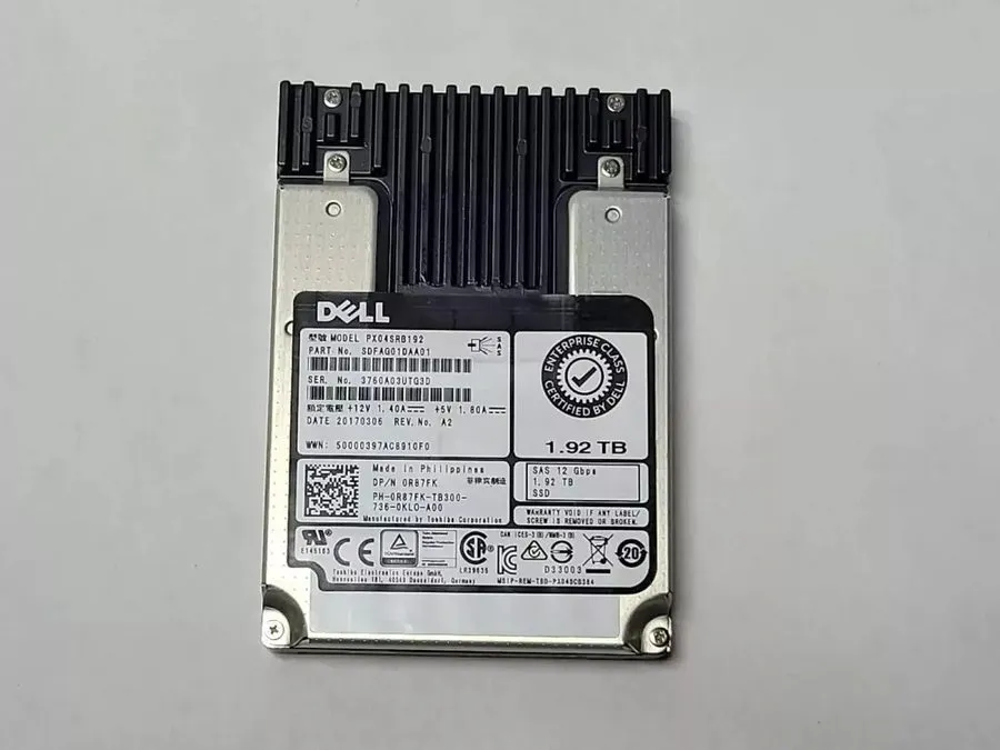 SSD-накопитель R87FK PX04SRB192 Dell 1.92TB 12Gb MLC G13 Hybrid 3.5" SAS SSD
