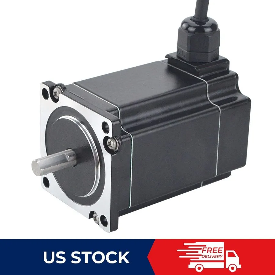 Шаговый двигатель Nema 23 5A 2Nm 283oz.in Φ8mm Stepper Motor IP65 Waterproof CNC