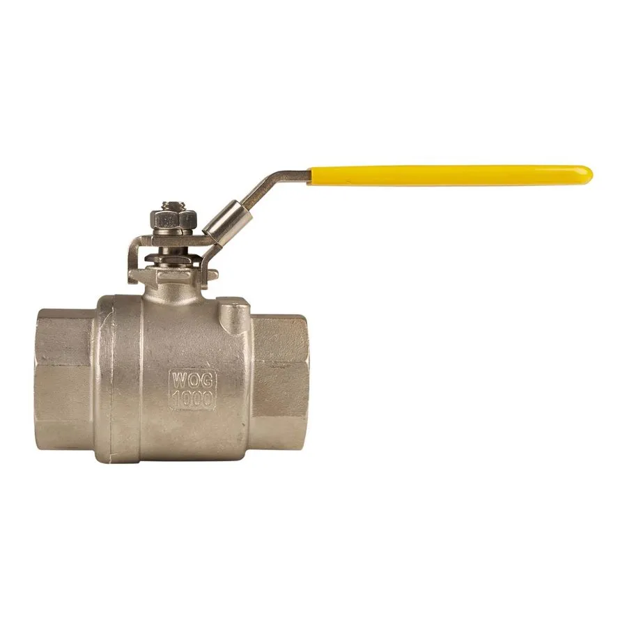 Клапан Bluefin SLBV125 1-1/4" FNPT Ball Valve 2-Piece Full Port Stainless Steel — фото лота 1