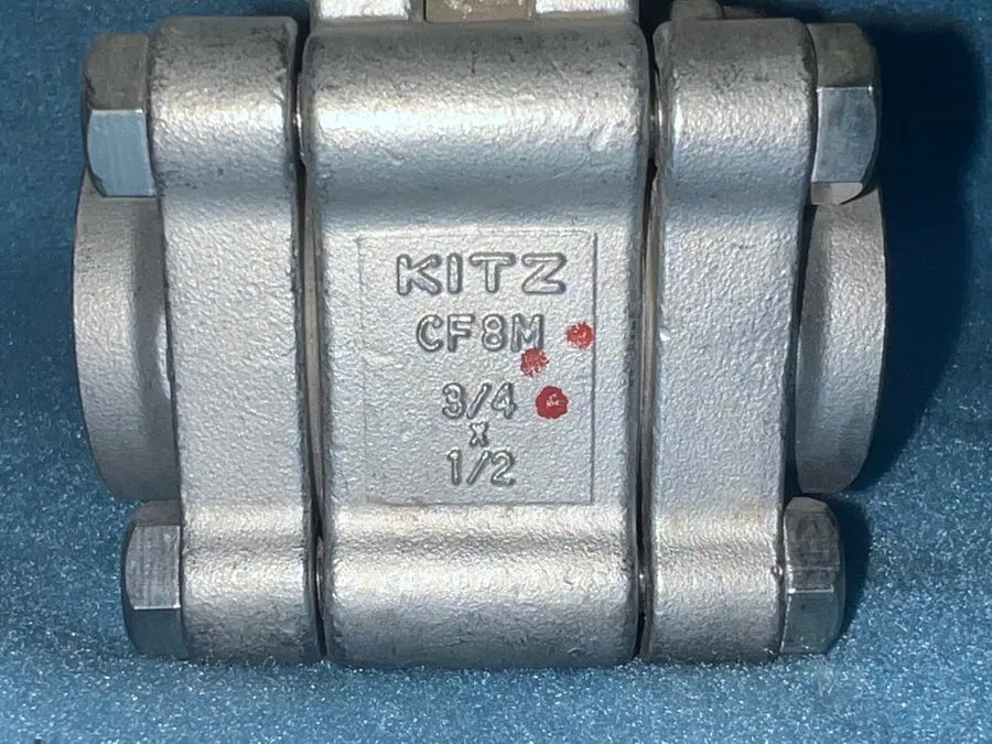 Клапан KITZ BALL VALVE STAINLESS STEEL AKU3TFZM-FS 3/4" X 1" BORE 1500 WOG