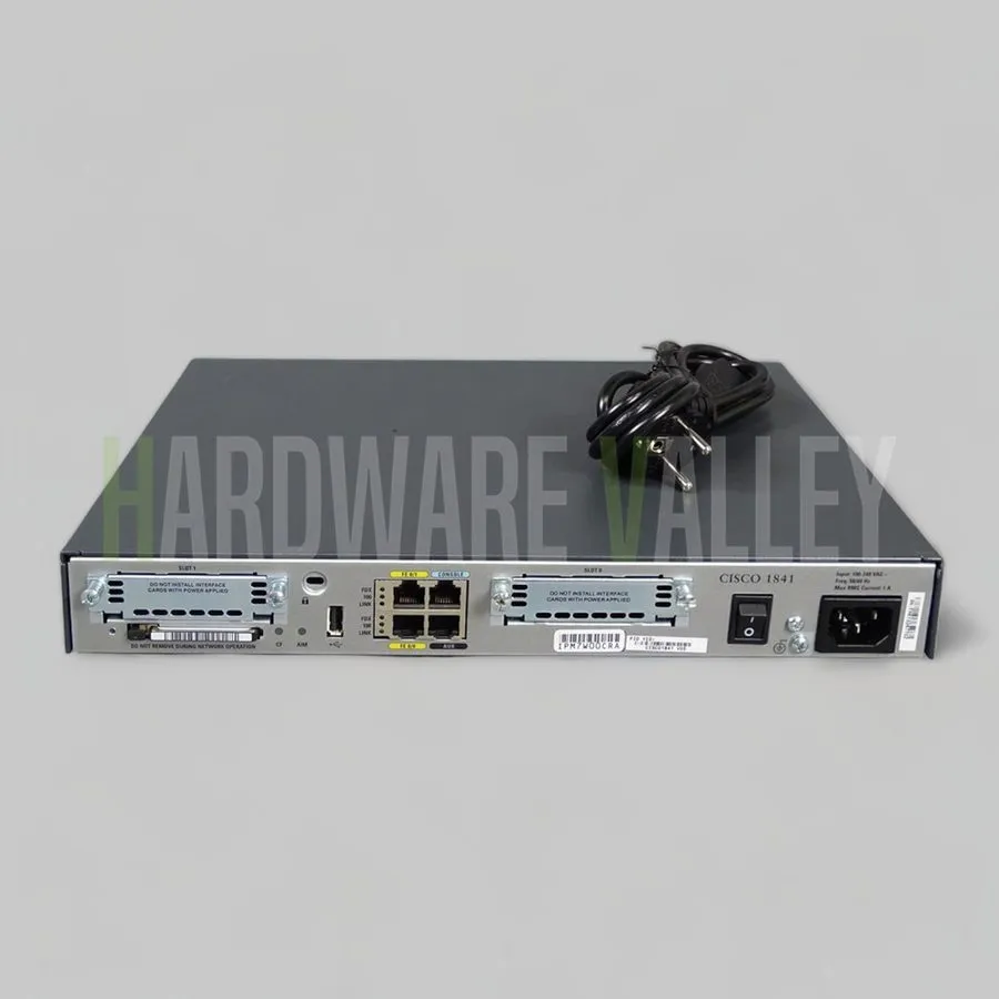 Маршрутизатор CISCO CISCO1841 Modular Router w/2xFE, 2 WAN slots, 32 FL/128 DR