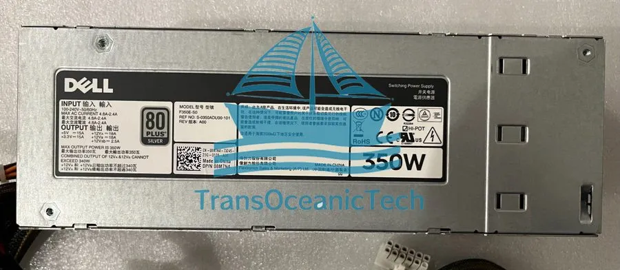 Блок питания POWER SUPPLY 350W DELL POWEREDGE SERVER T320 T420 DF83C 8M7N4 DH350