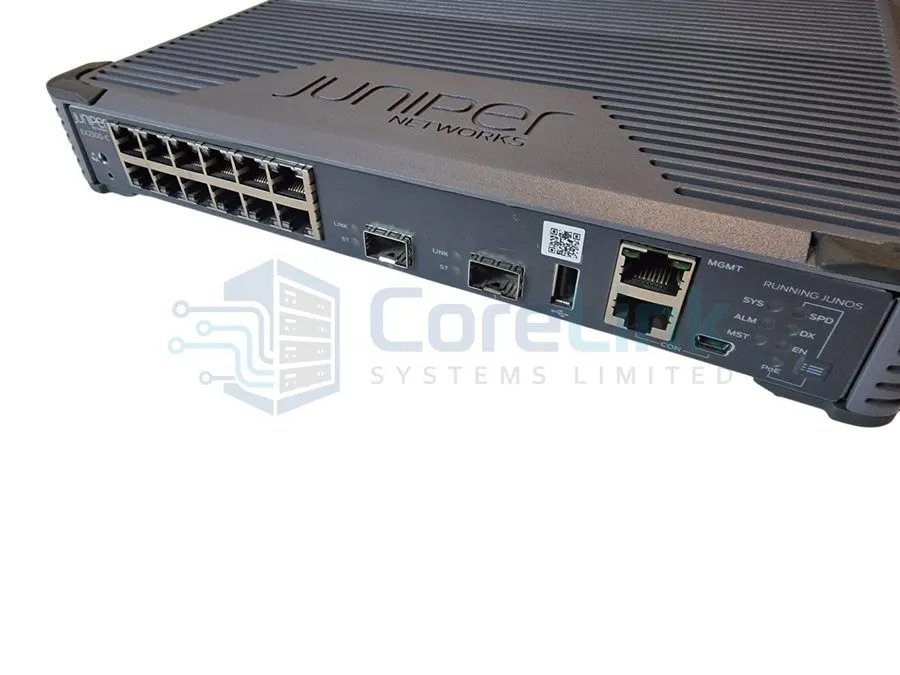 Коммутатор Juniper EX2300-C-12P 12 Port PoE+ Fanless Switch 2x 10GbE SFP+ Junos