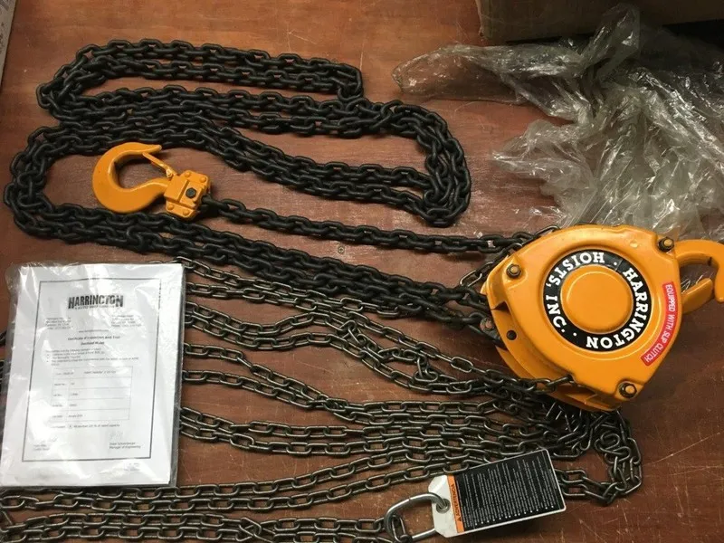Таль HARRINGTON CB020-20 20' 4000 LB LIFT MANUAL LIFT 2 TON CHAIN HOIST