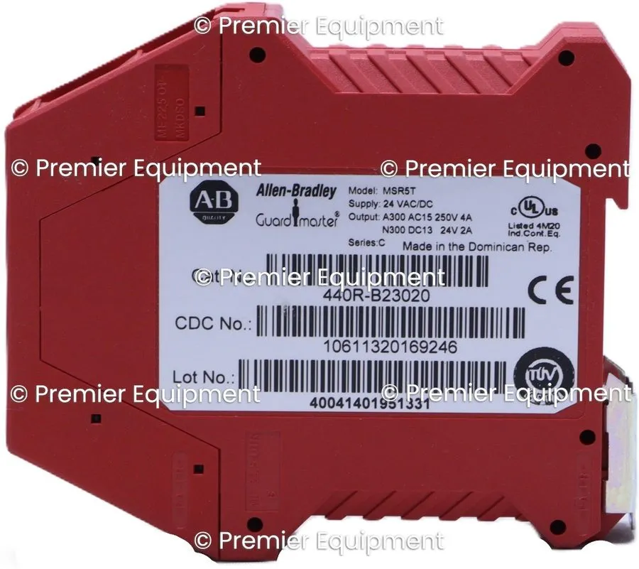 Реле безопасности MSR5T ALLEN BRADLEY 440R-B23020 GUARD MASTER MONITORING SAFETY