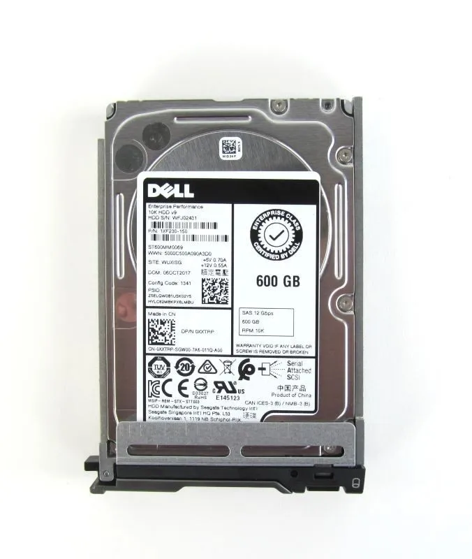 Сервер Dell 0XXTRP ST600MM0069 600GB 10K 12Gbps SAS 2.5 Inch Server Hard Drive