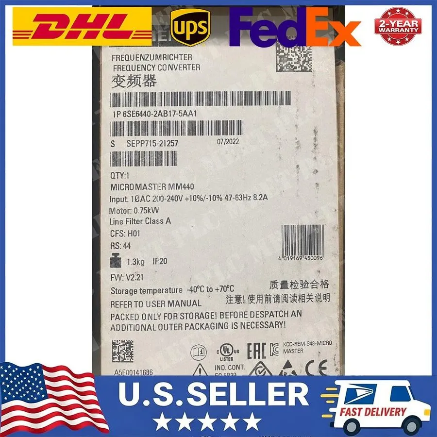 Частотный преобразователь Siemens 6SE6440-2AB17-5AA1 MICROMASTER440 without filt