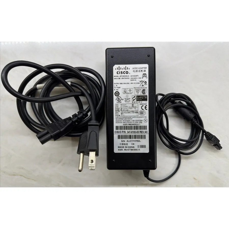 Блок питания Cisco AD10048P3 48V AC Power Supply Adapter 341-0183 with Power Cor