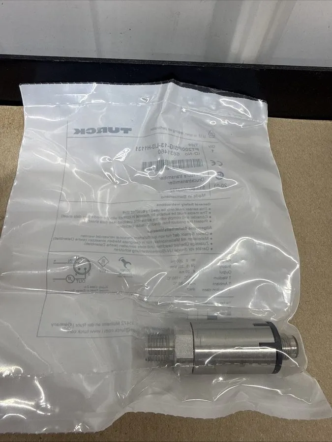 Датчик давления TURCK PRESSURE TRANSMITTER DRUCKTRANSMITTER PT200PSIG-13-L13-H11 — фото лота 1