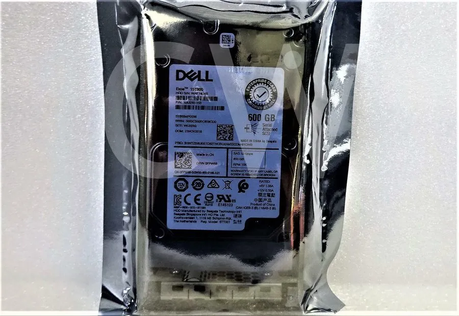 Сервер Dell 0FPW68 04HGTJ ST600MP0036 600GB 15K 12Gbps SAS 2.5 Inch Server Hard 