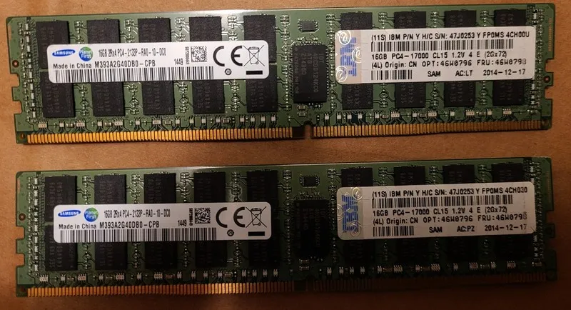 Модуль памяти Samsung 16GB M393A2G40DB0-CPB, PC4-2133P-RA0-10-DC0 DDR4, ECC Regi