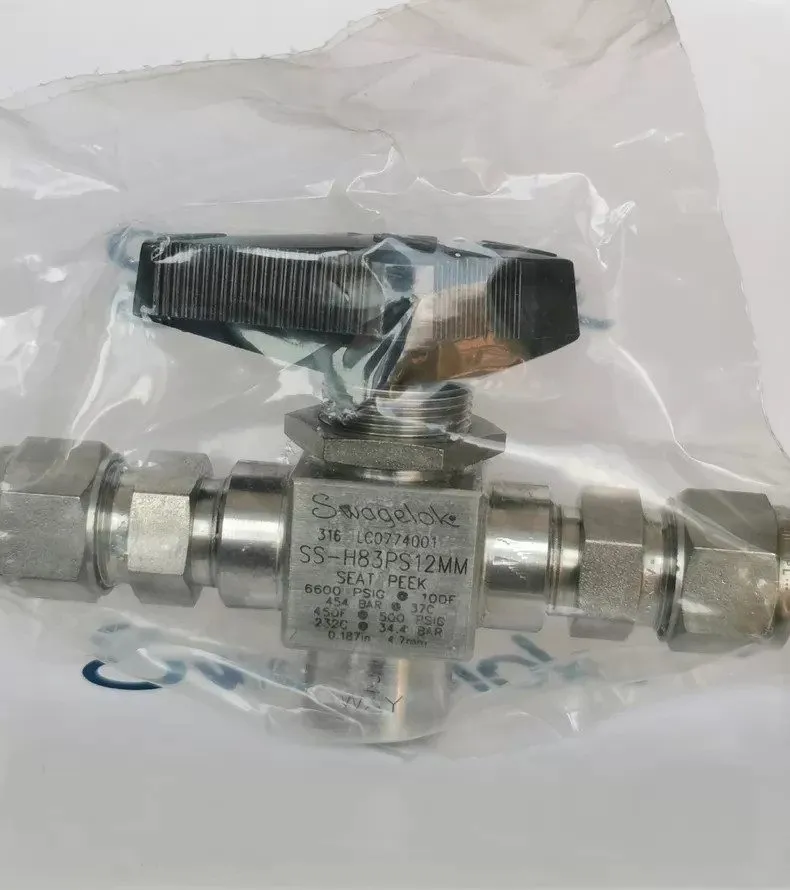 Клапан Swagelok SS-H83PS12MM 3-piece high-pressure ball valve shipping — фото лота 1