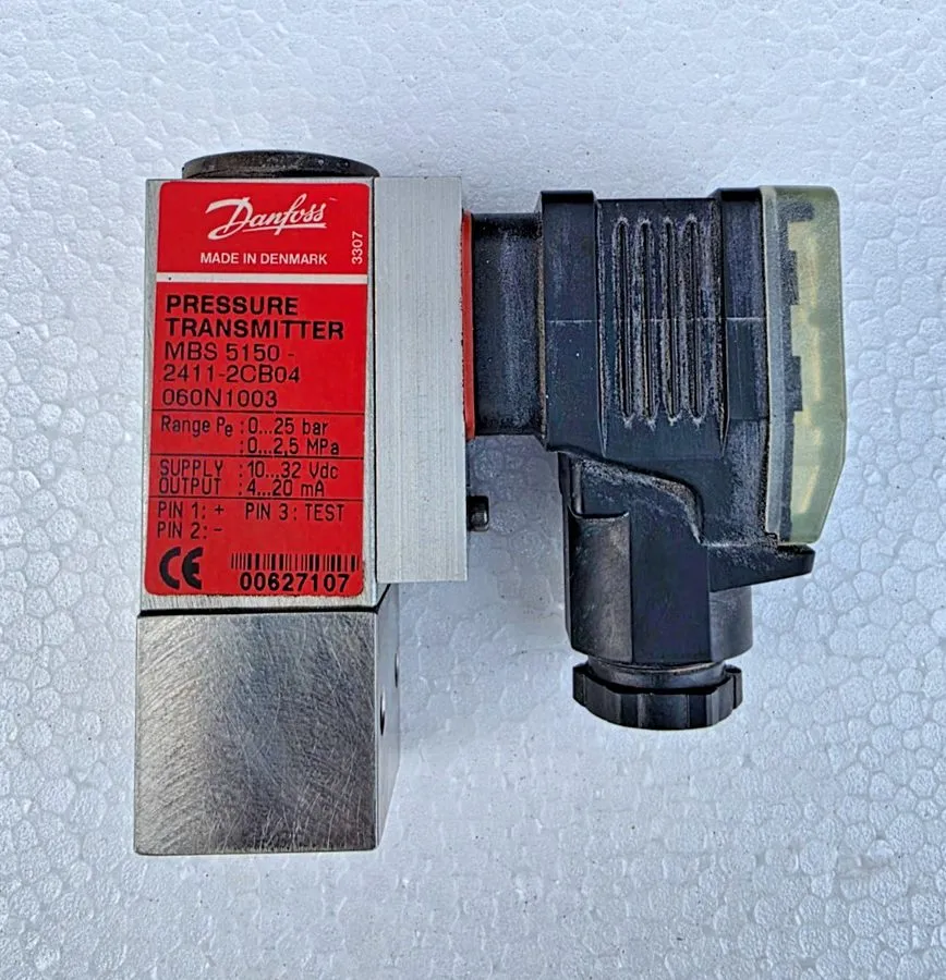 Датчик давления DANFOSS PRESSURE TRANSMITTER MBS 5150 060N1003 0 TO 25 BAR — фото лота 1