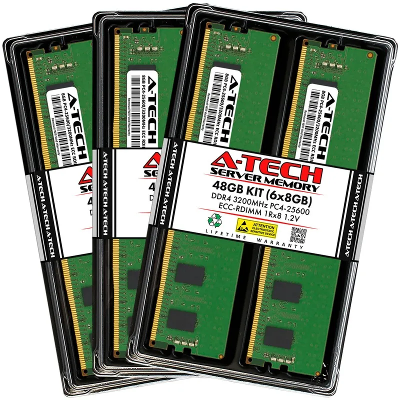Модуль памяти A-Tech 128GB 4x 32GB 2Rx4 PC4-25600R RDIMM DDR4 3200 ECC REG Serve