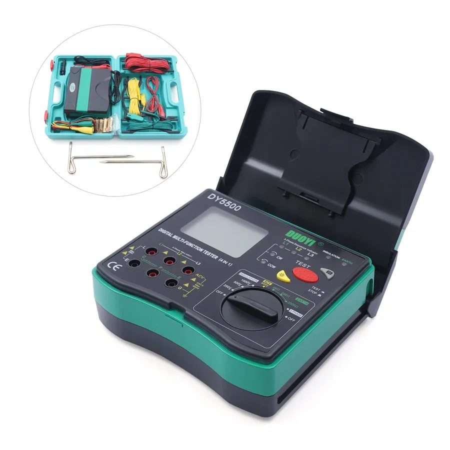 Тестер Digital Resistance Meter Ground Earth Insulation Tester 0.01 to 2000 ohm