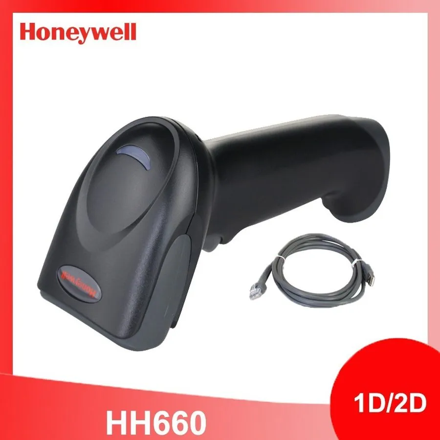 Сканер штрих-кода Honeywell HH660 1D 2D Area-Imaging Handheld USB Barcode Scanne