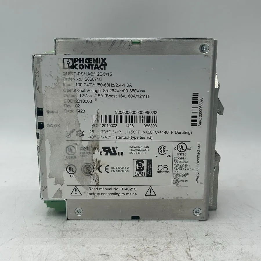 Блок питания PHOENIX 2866718 QUINT-PS/1AC/12DC/15 power supply unit