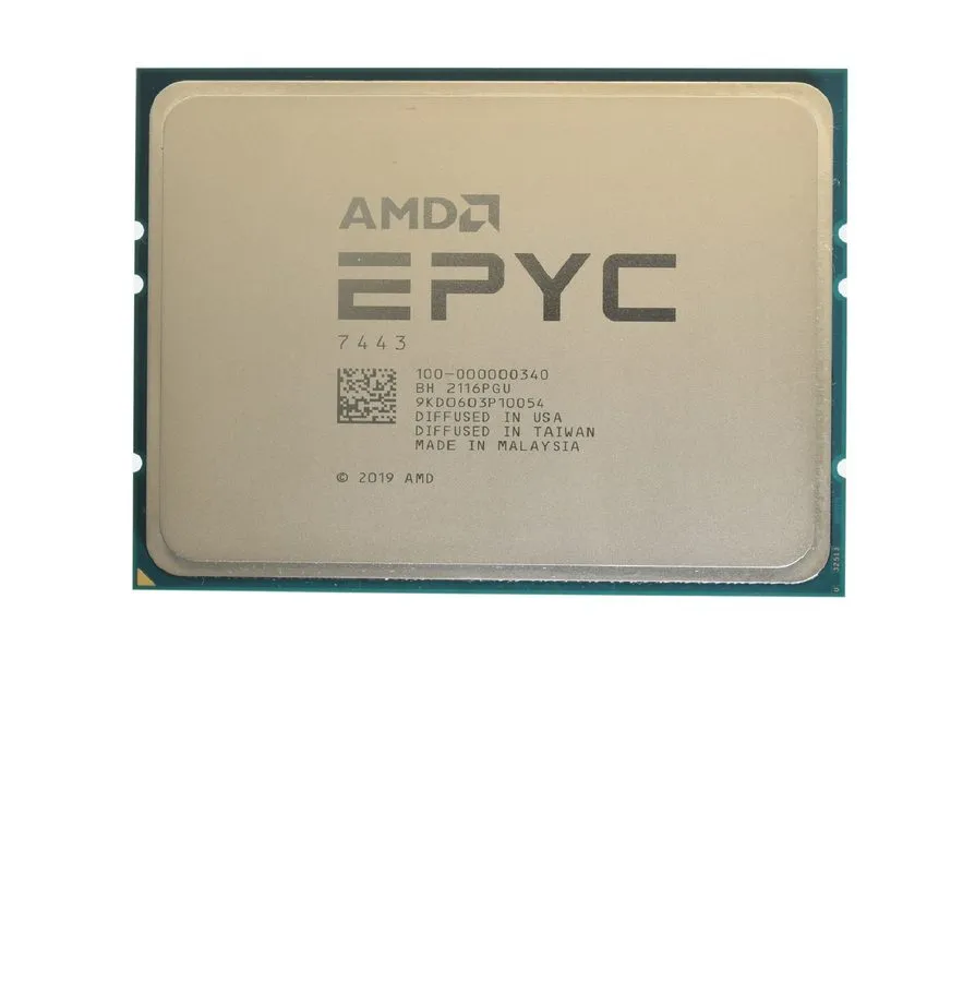 Процессор AMD EPYC 7443 24 Core 2.85GHz 200W CPU Unlocked 100-000000340 Milan 24 — фото лота 1