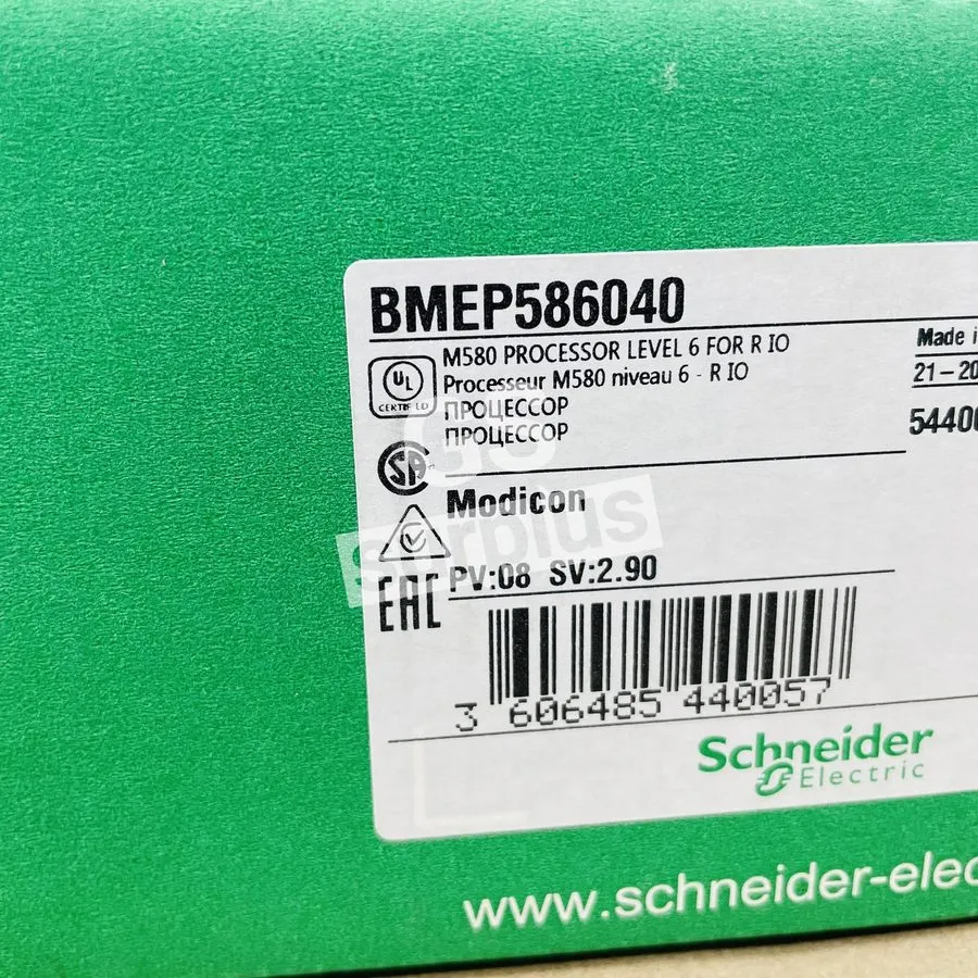 ПЛК Schneider Electric BMEP586040 Standalone Processor, Modicon M580 64MB