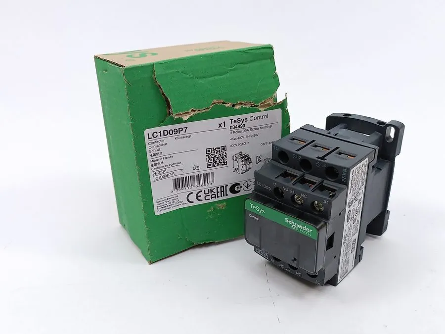 Контактор SCHNEIDER ELECTRIC LC1D09P7 TESYS D CONTACTOR 9A 3-POLE 230V AC COIL 4