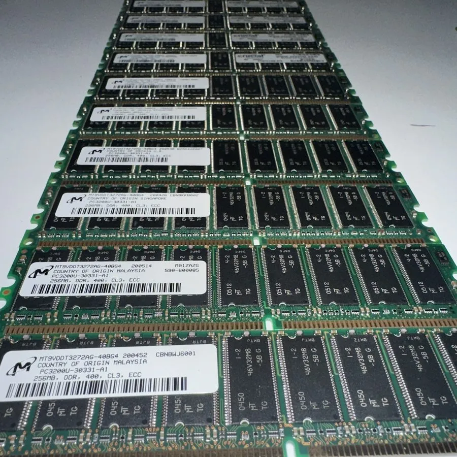 Ноутбук ⭐️⭐️⭐️⭐️⭐️ Micron 256MB DDR 400 PC133 ECC SDRAM 168-Pin DIMM CL3 Memory