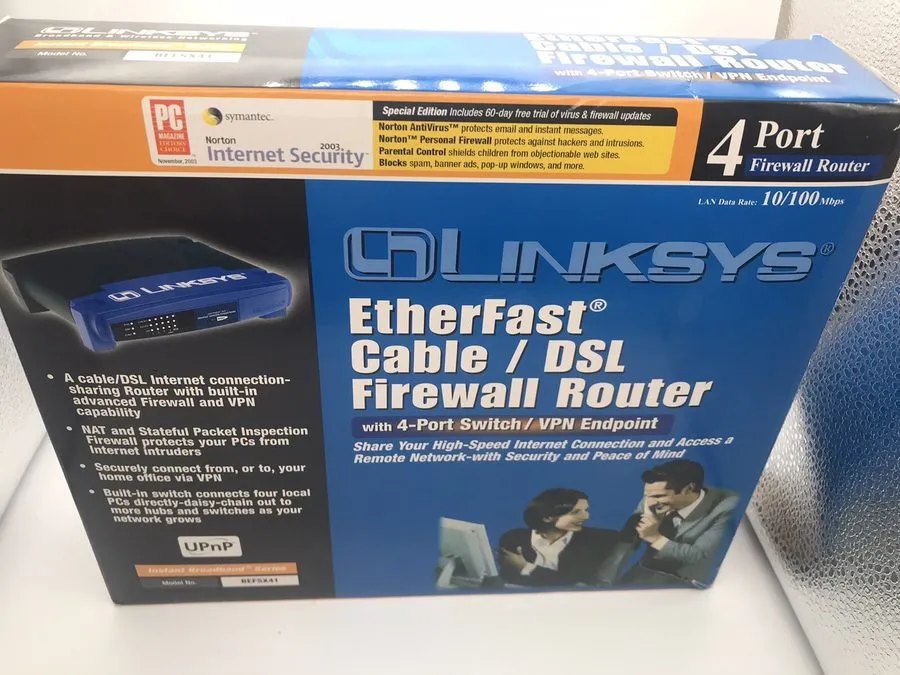 Маршрутизатор Cisco Linksys BEFSX41 Broadband Firewall Router 4-Port 10/100