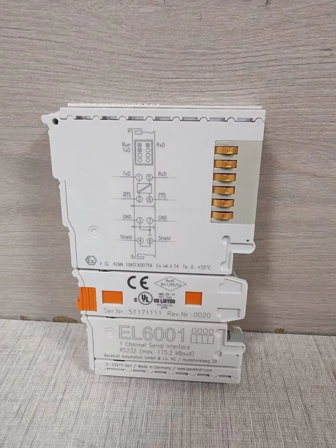 Модуль ввода-вывода BECKHOFF EL6001 CHANNEL SERIAL INTERFACE RS232