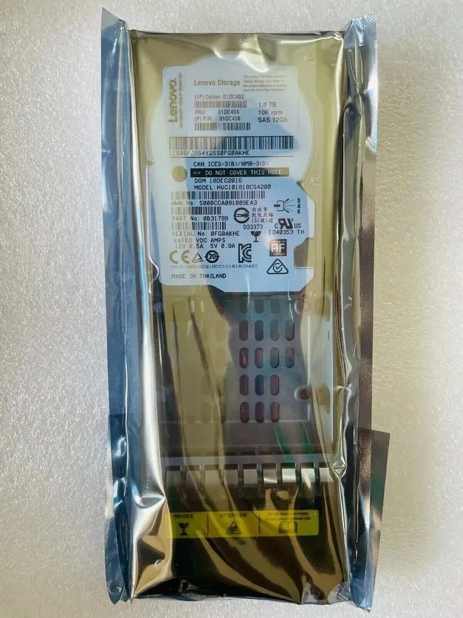 Жёсткий диск Lenovo Storage 01DC402 01DC406 01DC404 1.8TB 10K SAS 12G HDD Hard D