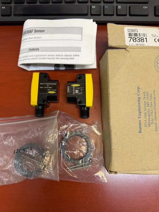 Фотоэлектрический датчик Banner QS30AFQ 70381 Photoelectric Sensor Box of 2