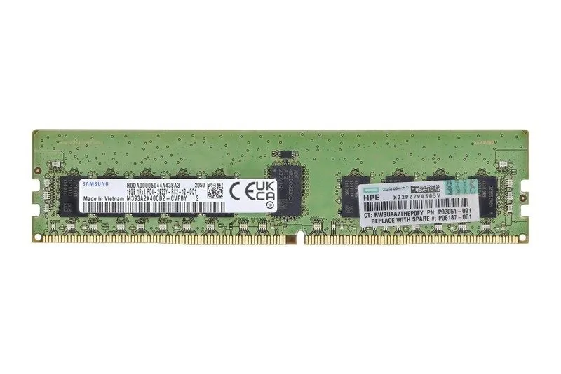 Модуль памяти RAM HPE 16GB 1Rx4 PC4-2933Y DDR4 RDIMM ECC 2933MHz P03051-091
