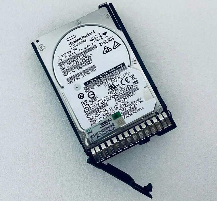 Жёсткий диск HPE 872479-B21 872737-001 1.2TB 10K 12Gb/s 2.5" SAS SC DS HDD G8 G9