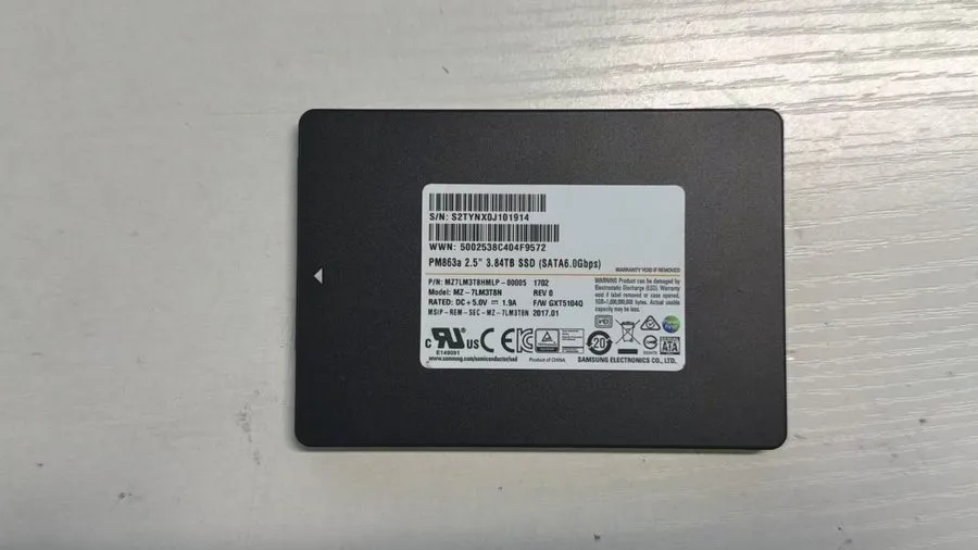 SSD-накопитель Samsung PM863a 3.84TB 2.5" SSD SATA III Hard Drive MZ-7LM3T8N MZ7