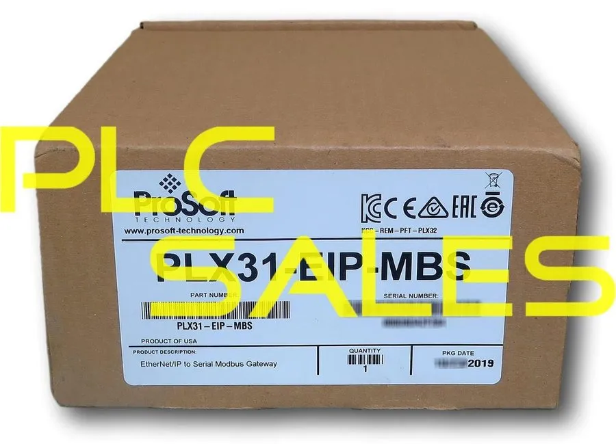 Шлюз полевой шины PROSOFT PLX31-EIP-MBS ETHERNET/IP TO MODBUS SERIAL INDUSTRIAL 