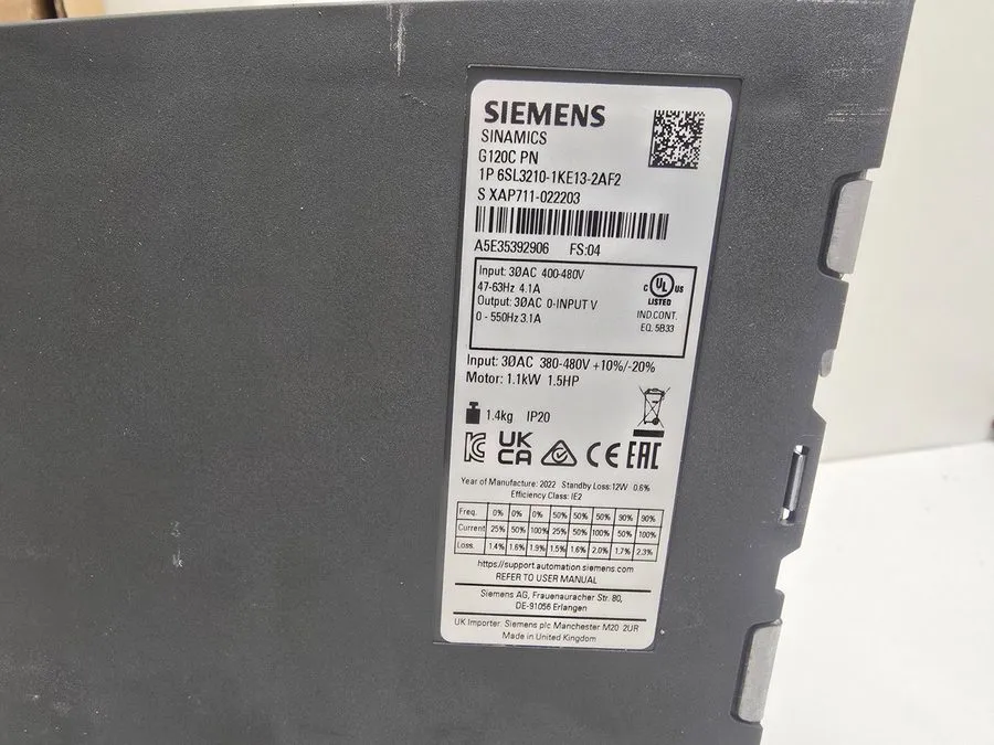 Привод ! SIEMENS SINAMICS FREQUENCY CONVERTER 6SL3210-1KE13-2AF2