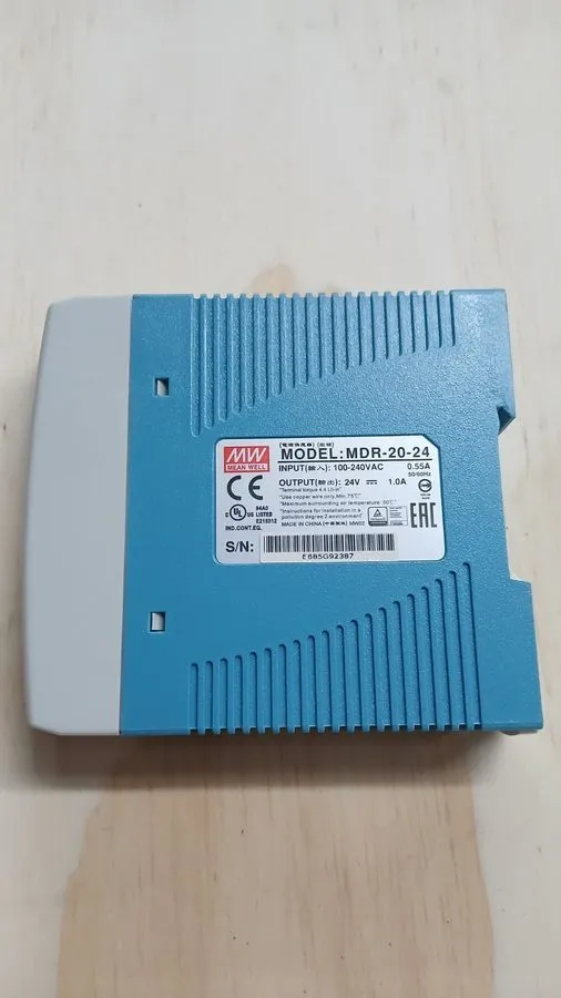 Блок питания Mean Well MDR-20-24 DIN Rail Power Supply 100-240V AC to 24V DC 1A 