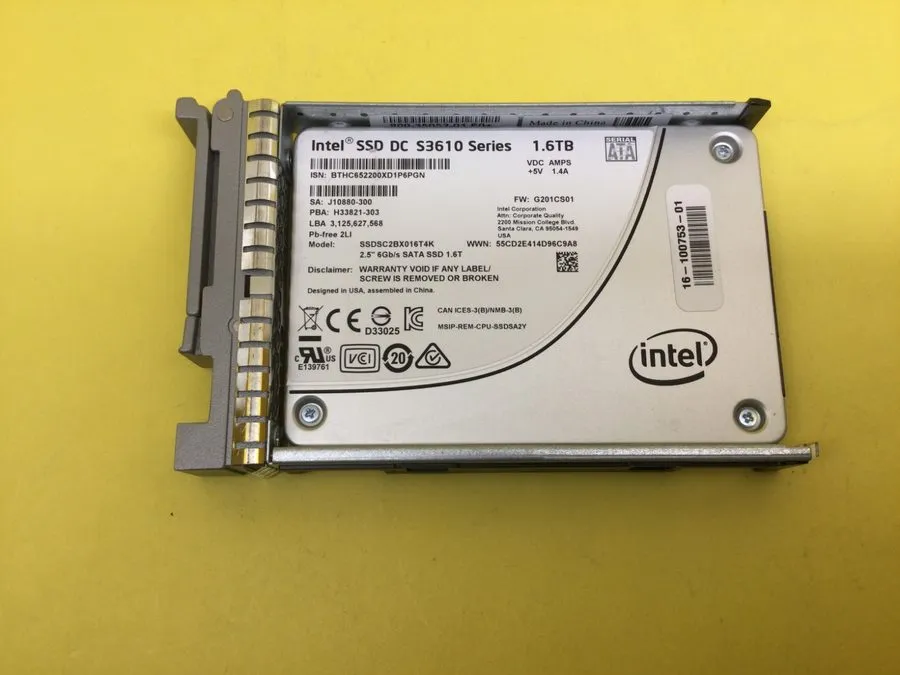 SSD-накопитель Intel DC S3610 Series 1.6TB SATA 6Gb/s 2.5in Internal SSD SSDSC2B
