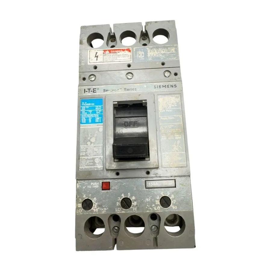 Автоматический выключатель Sentron Series Siemens FXD63B150 150 Amp 600Vac 3 Pol