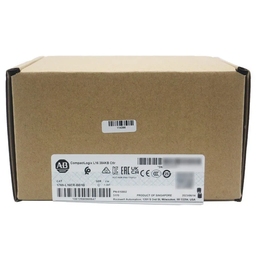 ПЛК AB 1769-L16ER-BB1B CompactLogix L16 384KB Controller Ethernet/IP