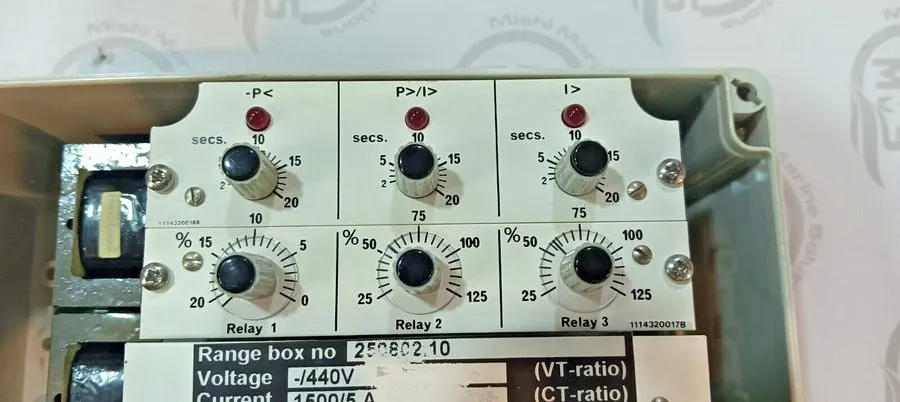 Реле защиты DEIF GEPIMAX-3NGS/2 Overload/Current Protection Relay 40-70HZ 440VAC — фото лота 2