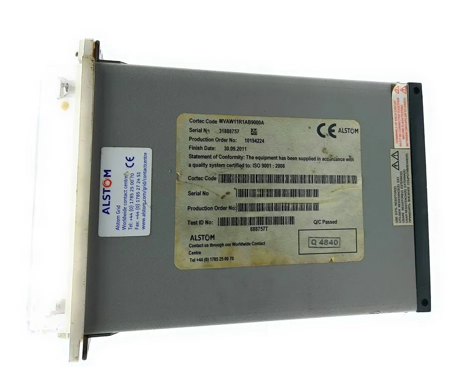 Реле защиты Alstom MVAW11R1AB9000A Single Phase Overcurrent AC Protection Relay — фото лота 1