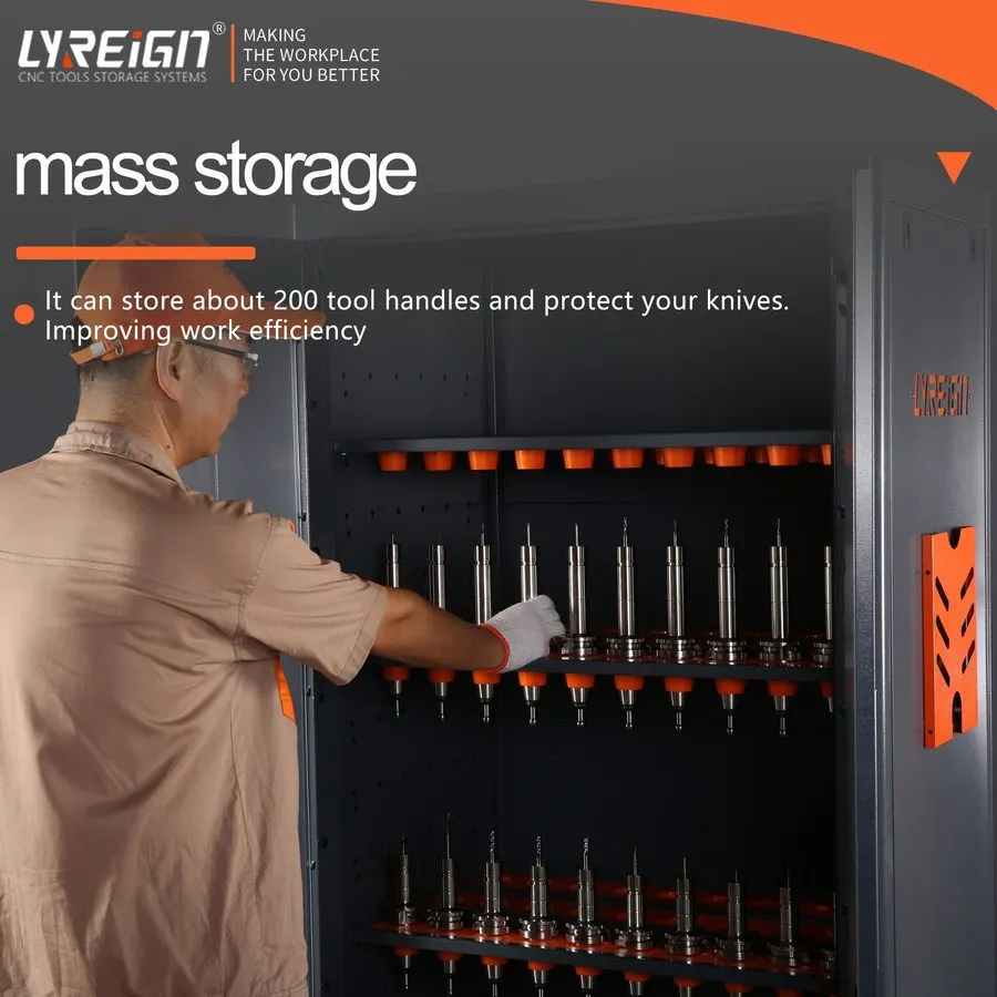 Режущий инструмент CNC Tool Storage Cabinet bt40 Tool Holder with Drawer Gray CA — фото лота 1