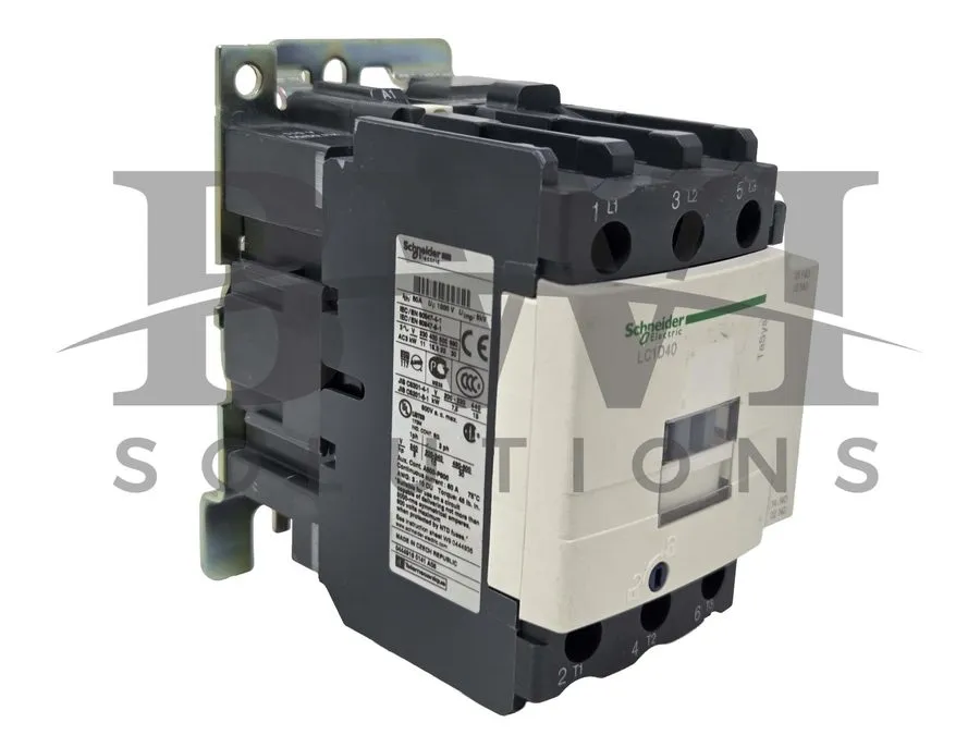 Контактор Schneider Electric LC1D40F7 Contactor TeSys Deca 3P(3NO) 110VAC 40A — фото лота 1